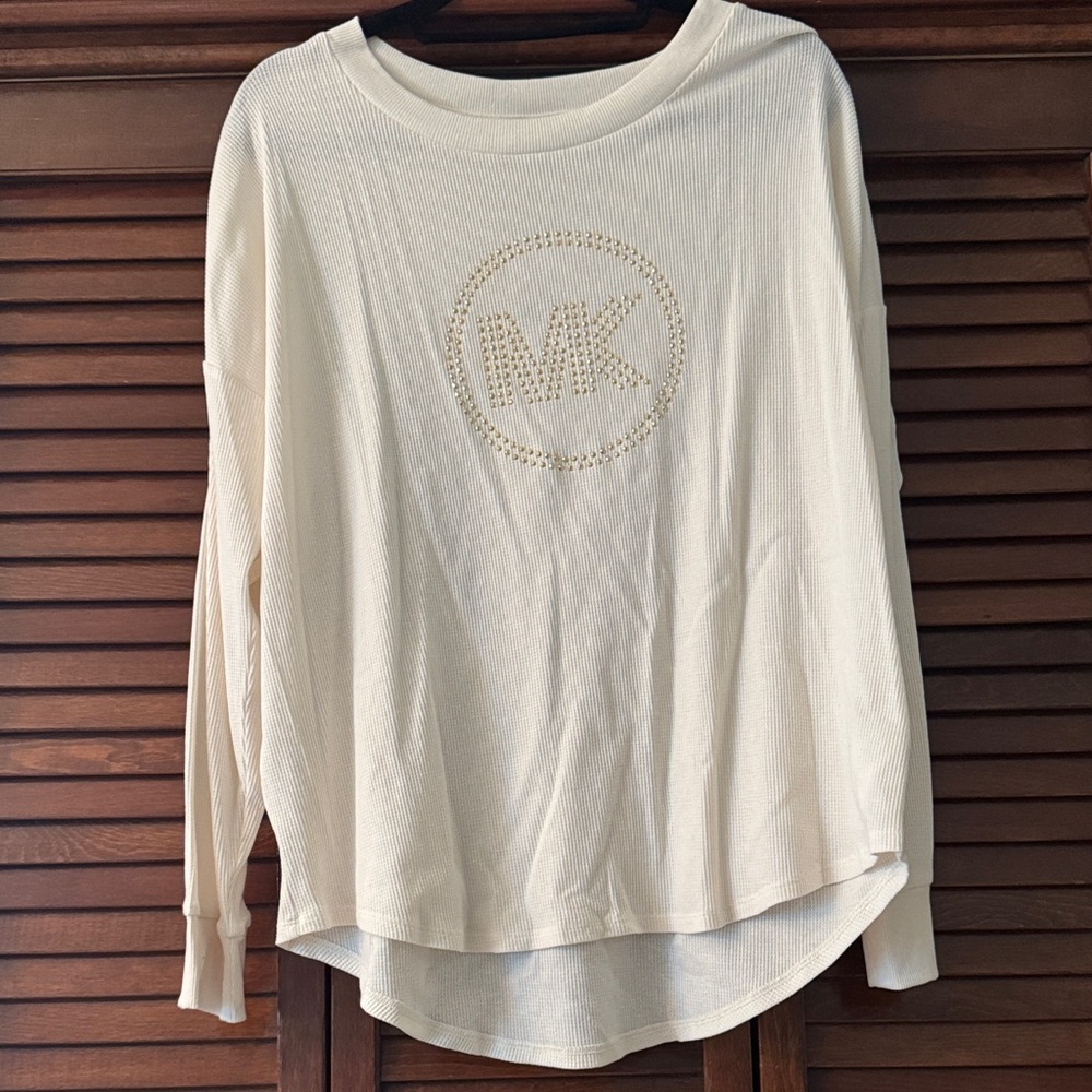 Michael Kors Cream Logo Sweatshirt